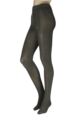 Women's 1 Pair Charnos Cotton Ribbed Tights - Sage