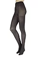 Women's 1 Pair Charnos Textured Cotton Tights - Charcoal
