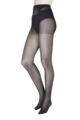 Ladies 1 Pair Charnos Fashion All Over Glitter Tights - Gold