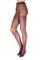 Ladies 1 Pair Charnos Tuelle Chevron Tights - Damson