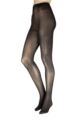 Ladies 1 Pair Charnos Marl Opaque Tights - Black