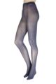 Ladies 1 Pair Charnos Marl Opaque Tights - Navy