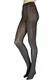 Women's 1 Pair Charnos Cotton Chevron Tights - Grey