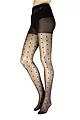 Women's 1 Pair Charnos Sheer Polka Dot Tights - Black