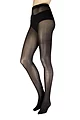 Women's 1 Pair Charnos Lurex Backseam Tights - Black/Gold