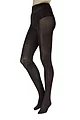 Women's 1 Pair Charnos Opaque Two Tone Spot Tights - Black / Berry