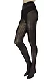 Women's 1 Pair Charnos Opaque Cable Knit Tights - Black