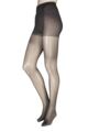 Women's 3 Pair 24/7 Charnos 15 Denier + Lycra Tight - Barely Black