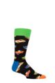 Mens and Ladies 1 Pair Happy Socks Car Socks - Multi