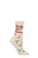 Ladies 1 Pair Charnos Holly Jolly Socks - Multi