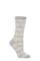 Women's 1 Pair Charnos Cashmere Fairisle Socks - Grey