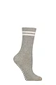 Women's 1 Pair Charnos Active Gripper Ankle Socks - Grey / Cream
