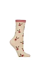 Women's 1 Pair Charnos Christmas Design Cotton Socks - Reindeer