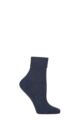 Women's 1 Pair Charnos Organic Cotton Crew Socks - Navy