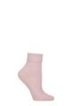 Women's 1 Pair Charnos Organic Cotton Crew Socks - Pink