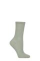 Women's 1 Pair Charnos Organic Cotton Cable Knit Socks - Sage