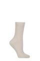Women's 1 Pair Charnos Organic Cotton Cable Knit Socks - Silver