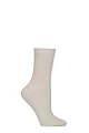 Women's 1 Pair Charnos Organic Cotton Cable Knit Socks - Silver