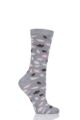 Ladies 1 Pair Charnos Bamboo Animal and Patterned Socks - Leaf