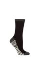 Ladies 1 Pair Charnos Bamboo Zebra Footbed Socks - Grey