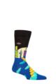 Mens and Ladies 1 Pair Happy Socks City X Socks - Multi