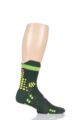 Compressport 1 Pair High Cut V3.0 Trail Socks - Green/Yellow