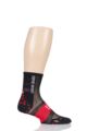 Compressport 1 Pair High Cut V3.0 Ultralight Bike Socks - Black/Red