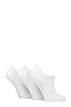 Women's 3 Pair Glenmuir Bamboo Sports Shoe Liners - White