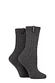 Women's 2 Pair Glenmuir Classic Boot Socks - Charcoal