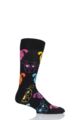Mens and Ladies 1 Pair Happy Socks Dog and Cat Combed Cotton Socks - Dogs