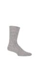 Mens and Ladies 1 Pair SOCKSHOP of London Alpaca Bed Socks - Natural Grey