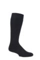 Mens and Ladies 1 Pair SOCKSHOP of London Mohair Knee High Socks With Extra Cushioning and Ribbed Top - Black