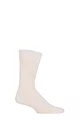 Mens and Women's 1 Pair SOCKSHOP of London Plain Alpaca Socks - Cream