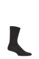 Mens and Ladies 1 Pair SOCKSHOP of London Plain Alpaca Socks - Natural Charcoal