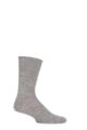 Mens and Ladies 1 Pair SOCKSHOP of London Plain Alpaca Socks - Natural Grey