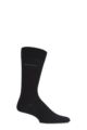 Mens 1 Pair BOSS William Plain Merino Wool Socks - Black