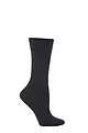 Women's 1 Pair Falke Sensitive London Left And Right Comfort Cuff Cotton Socks - Anthracite Melange