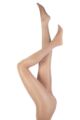 Ladies 1 Pair Silky Dance Shimmer Full Foot Tights - Toast