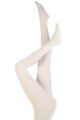 Ladies 1 Pair Trasparenze Jennifer Merino Wool Tights - Wool White