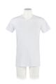 Mens 1 Pack Heat Holders V Neck Short Sleeved Thermal Vest - White