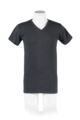 Mens 1 Pack Heat Holders V Neck Short Sleeved Thermal Vest - Charcoal