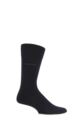 Mens 1 Pair BOSS Marc Plain 98% Combed Cotton Socks - Black