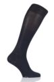 Mens 1 Pair Falke Ultra Energising Cotton Compression Socks - Navy