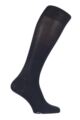 Mens 1 Pair Falke Ultra Energising Cotton Compression Socks - Dark Navy