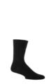 Mens and Women's 1 Pair SOCKSHOP of London Mohair Plain Knit True Socks - Black