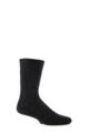 Mens and Ladies 1 Pair SOCKSHOP of London Mohair Boot Socks With Cushioning - Black