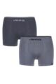 Mens 2 Pack Jeep Fitted Seamless Trunks - Charcoal / Grey