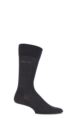 Mens 1 Pair BOSS George 80% Mercerised Cotton Dotted Socks - Charcoal