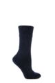 Mens and Ladies 1 Pair SOCKSHOP of London Mohair Boot Socks With Cushioning - Navy