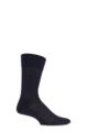 Mens 1 Pair BOSS George 100% Mercerised Cotton Plain Socks - Dark Blue